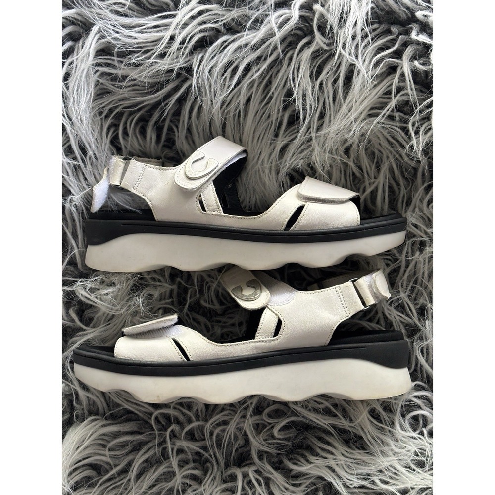 $219 Wolky MEDUSA REFLEX Women's Strap Sandals White Sz 8 US 39 EU